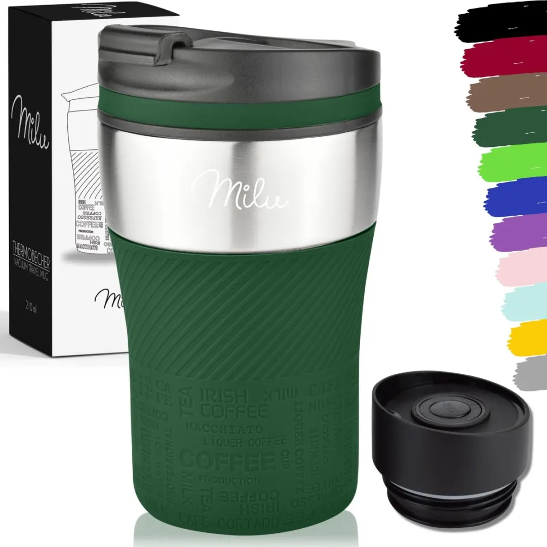 Milu Thermosbeker 210ml Olijfgroen