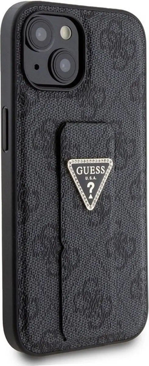 GUESS 4G Triangle Logo Grip Back Case - Grijs