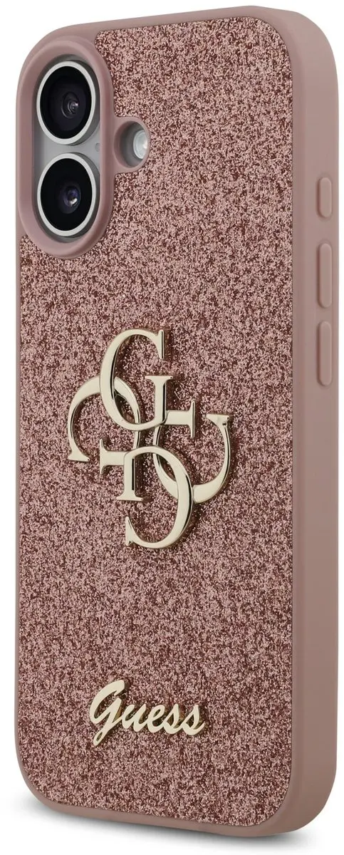 GUESS iPhone 17 Back Cover Roze - Siliconen bumper - afbeelding 6 van 6
