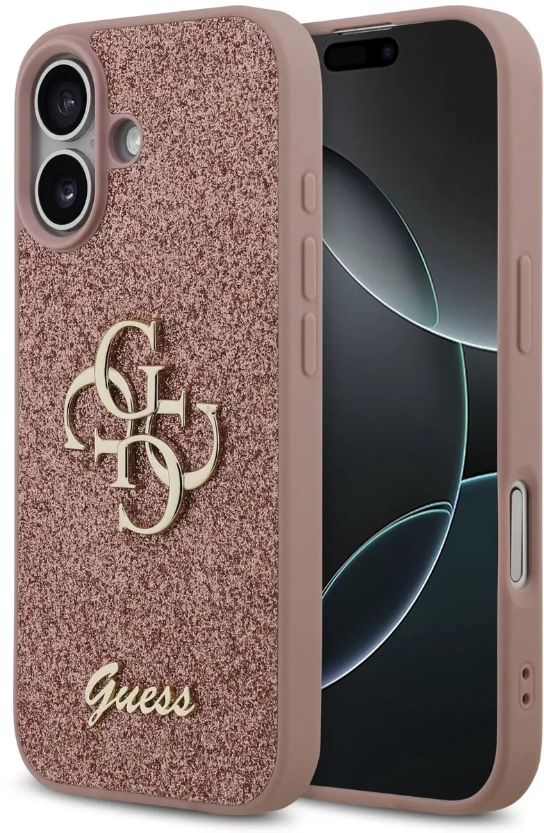 GUESS iPhone 17 Back Cover Roze