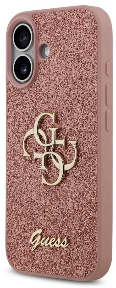 GUESS iPhone 17 Back Cover Roze - Siliconen bumper