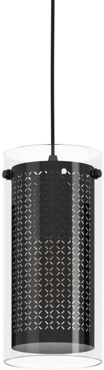 Eglo Pinto Textil 1 Hanglamp - 82cm - Zwart