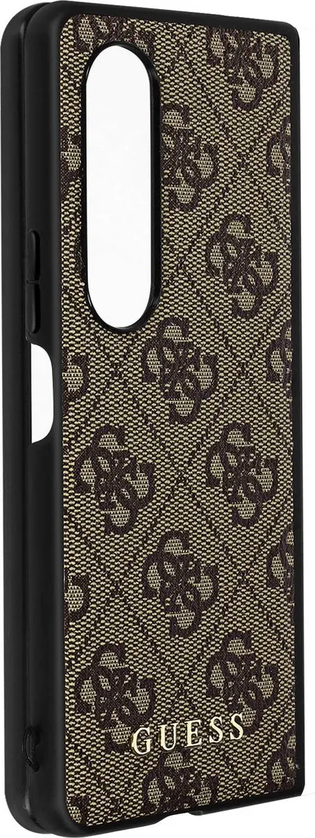 Guess Samsung Galaxy Z Fold 4 Hoesje Charm Back Cover - Bruin