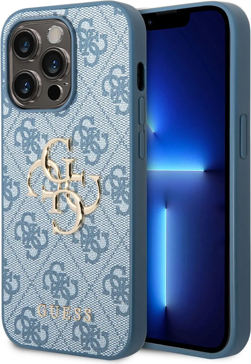 Guess iPhone 14 Pro Max Hardcase - Blauw - 3666339088774