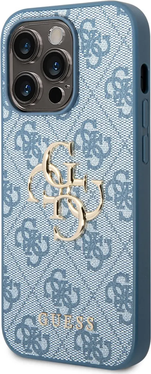 Guess iPhone 14 Pro Max Hardcase - Blauw - 3666339088774