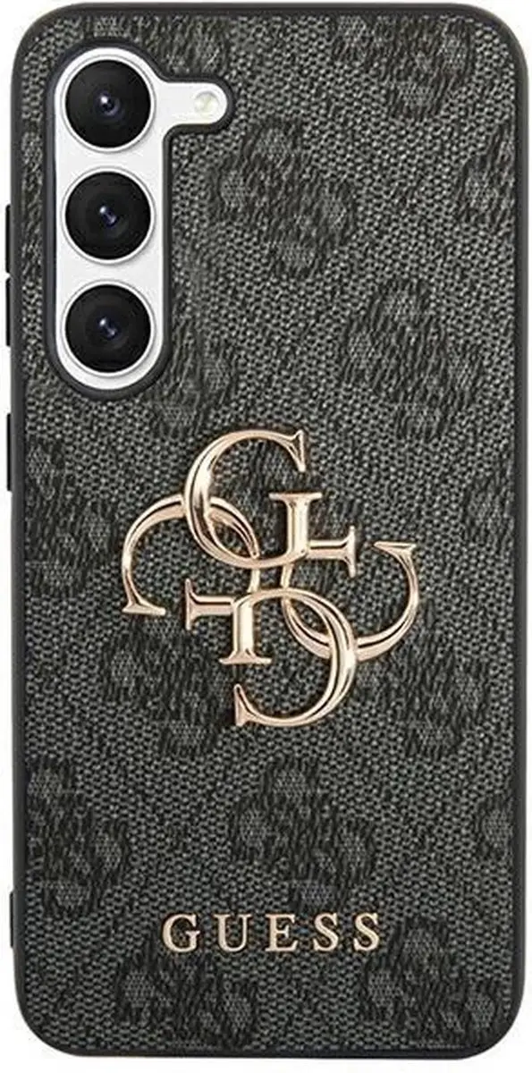 GUESS 4G Metal Logo Back Case GUHCS24L4GMGGR - Grijs
