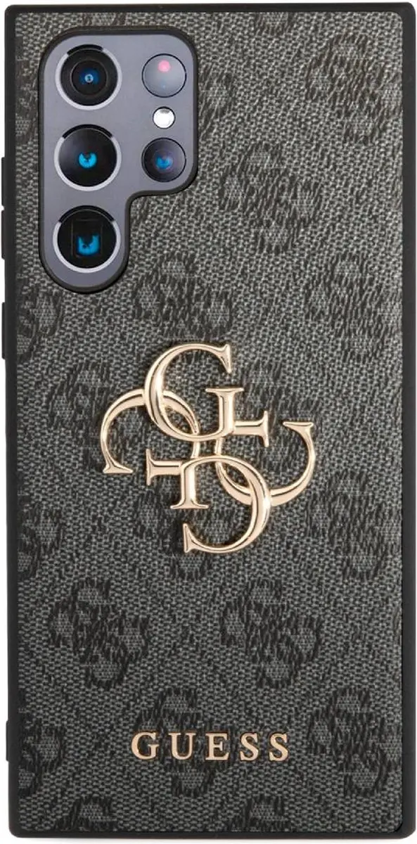 GUESS 4G Metal Logo Back Case GUHCS24L4GMGGR - Grijs
