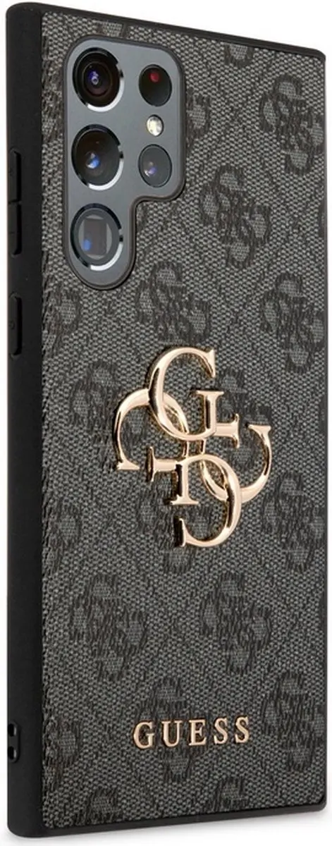 GUESS 4G Metal Logo Back Case GUHCS24L4GMGGR - Grijs