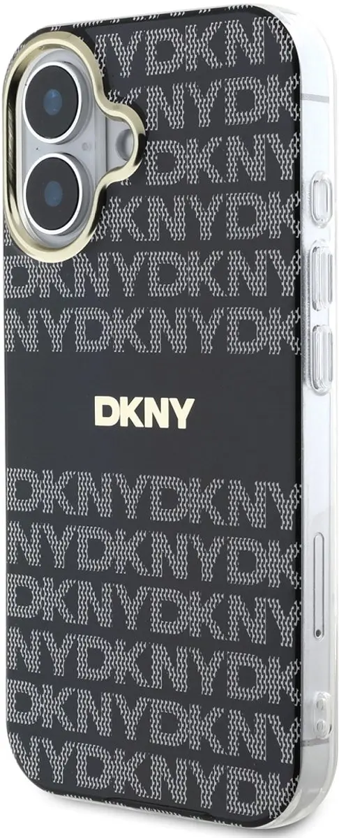 DKNY Backcover iPhone 16 - Zwart - 3666339335502