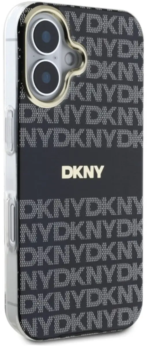 DKNY Backcover iPhone 16 - Zwart - 3666339335502