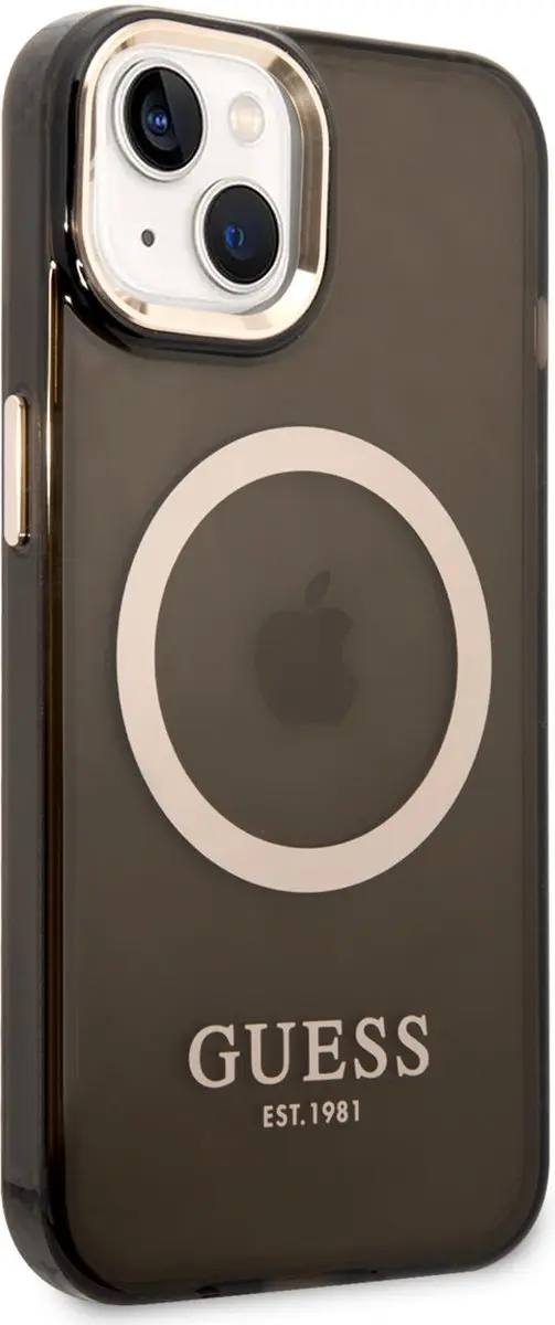 GUESS iPhone 14 Plus Smartphonehoesje - Zwart - MagSafe - afbeelding 6 van 6