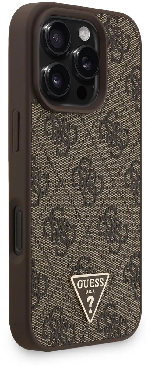 GUESS Telefoonhoesje iPhone 16 Pro Max - MagSafe - Bruin