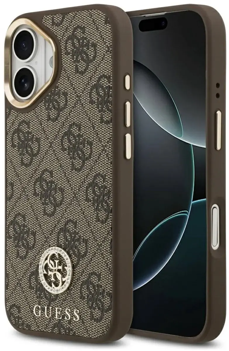 GUESS 4G Case Strass Logo MagSafe iPhone 17