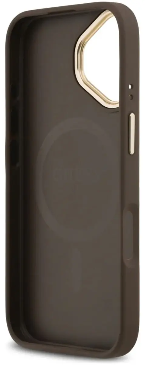 GUESS 4G Case Strass Logo MagSafe iPhone 17 - Zwart