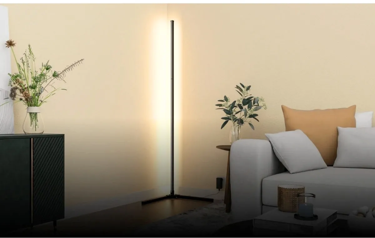 Calex Slimme LED Vloerlamp RGBW - 12W - Zwart