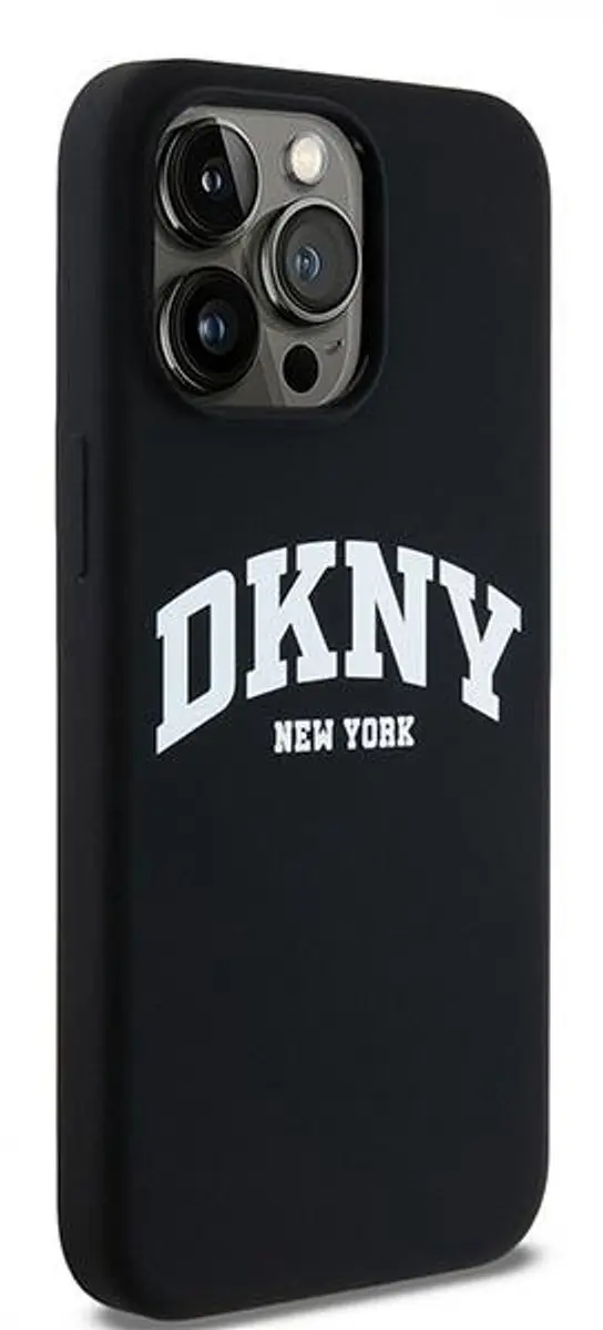 DKNY Silicone Arch Logo Back Case - iPhone 14 Pro Max - Zwart