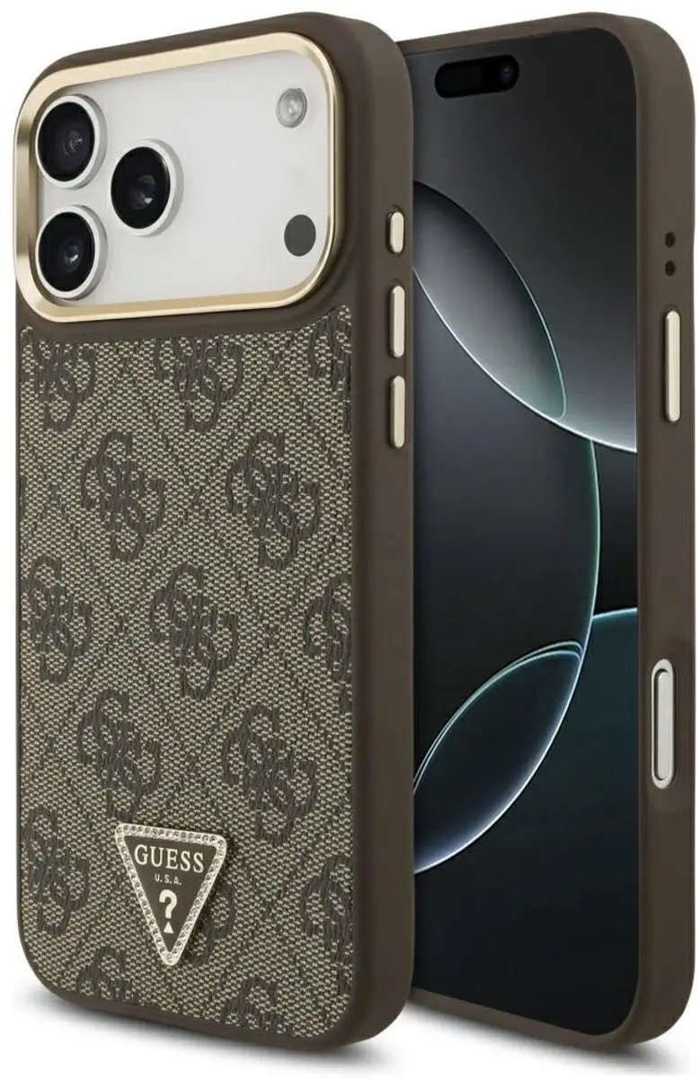 GUESS iPhone 17 Pro Max Hoesje - MagSafe Bruin