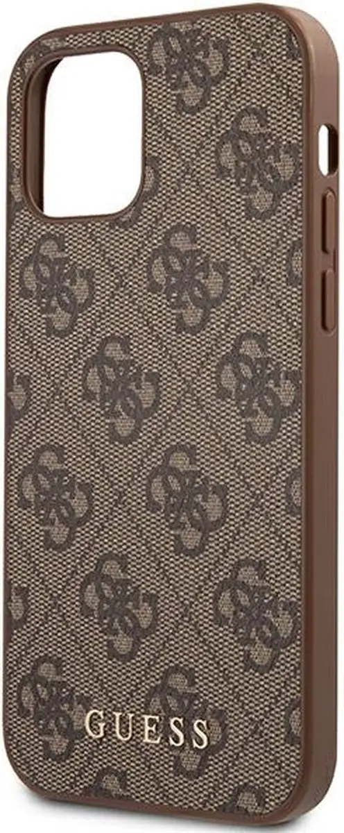 Guess 4G Back Case - iPhone 12/12 Pro Bruin