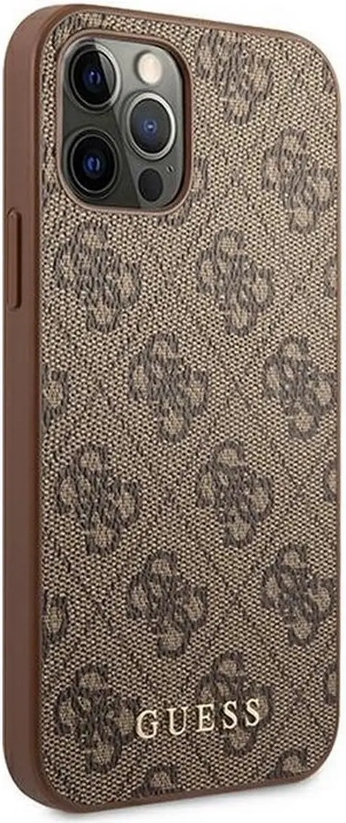 Guess 4G Back Case - iPhone 12/12 Pro Bruin