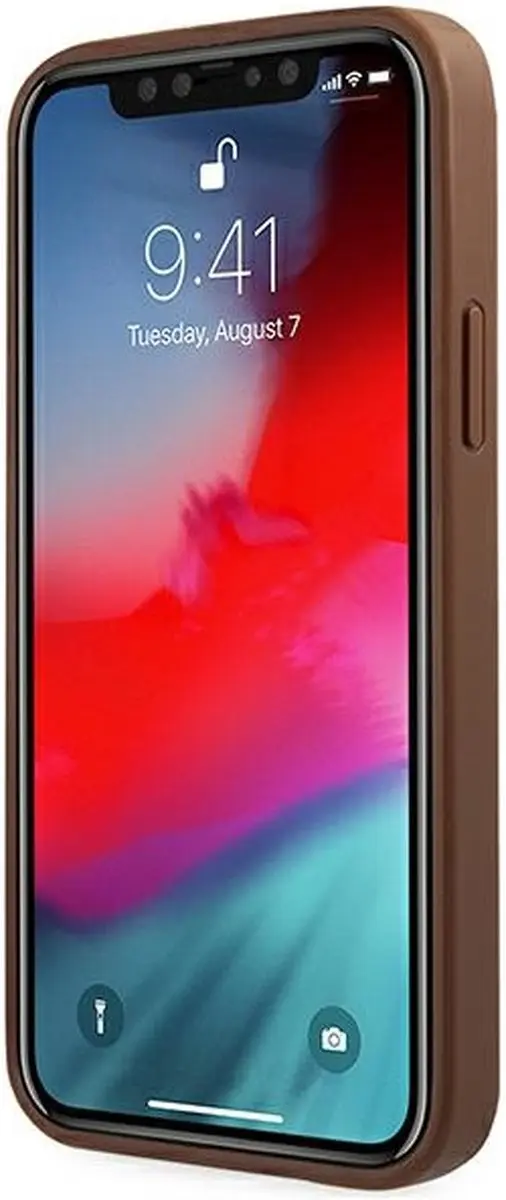 Guess 4G Back Case - iPhone 12/12 Pro Bruin