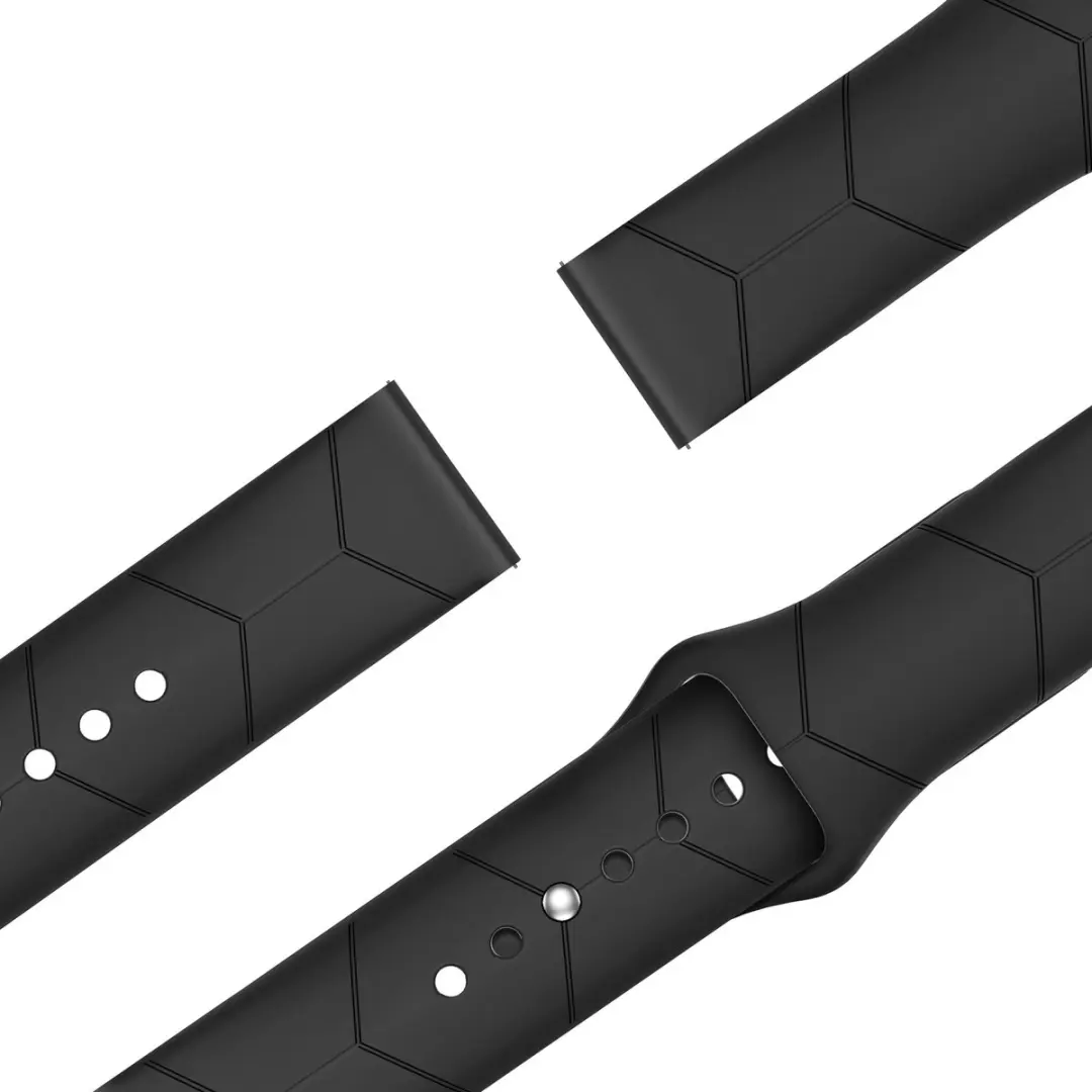 BALR Hexagon Sportband 20mm - Zwart - afbeelding 6 van 6