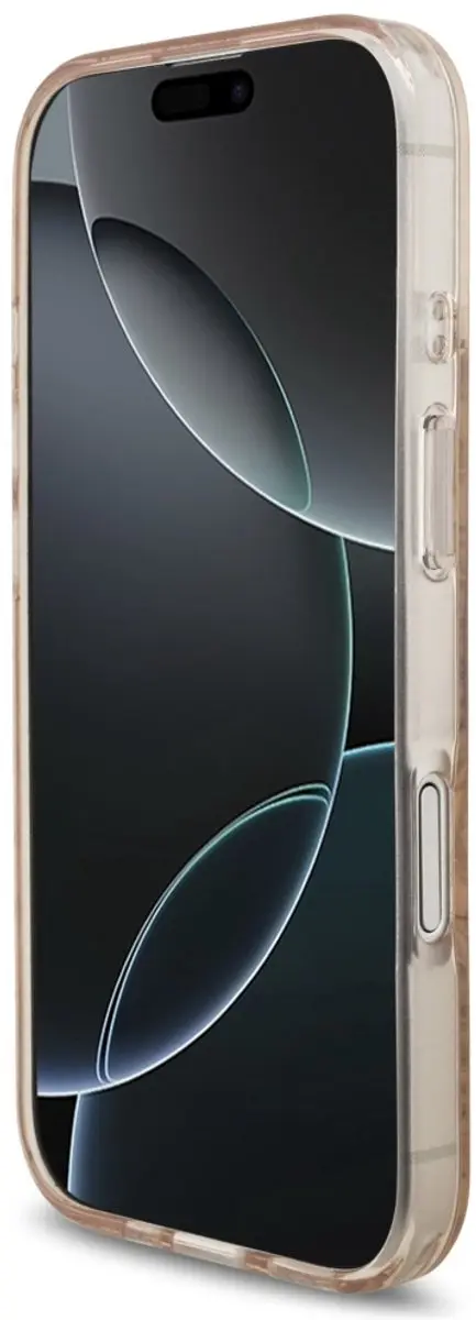 Guess IML Flowers Allover iPhone 17 Hoesje - Roze - MagSafe