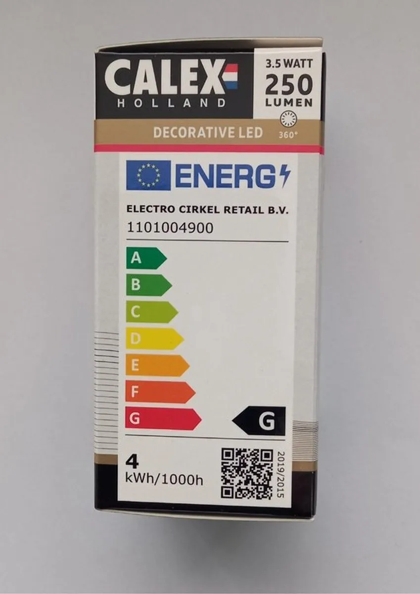 Calex LED Kogellamp E27 3.5W 250lm 2100K Goud - 5 Stuks