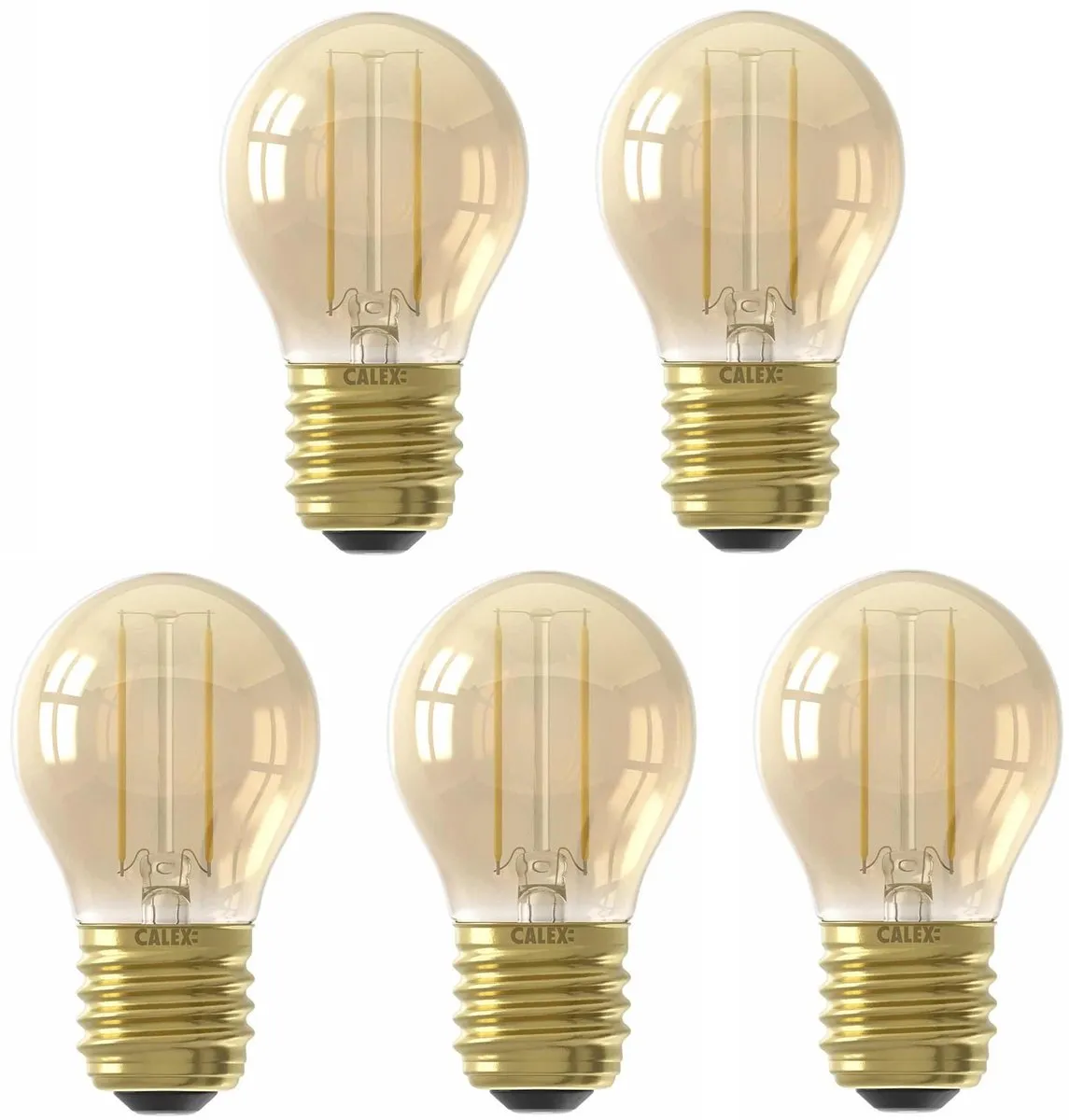 Calex LED Kogellamp E27 3.5W 250lm 2100K Goud