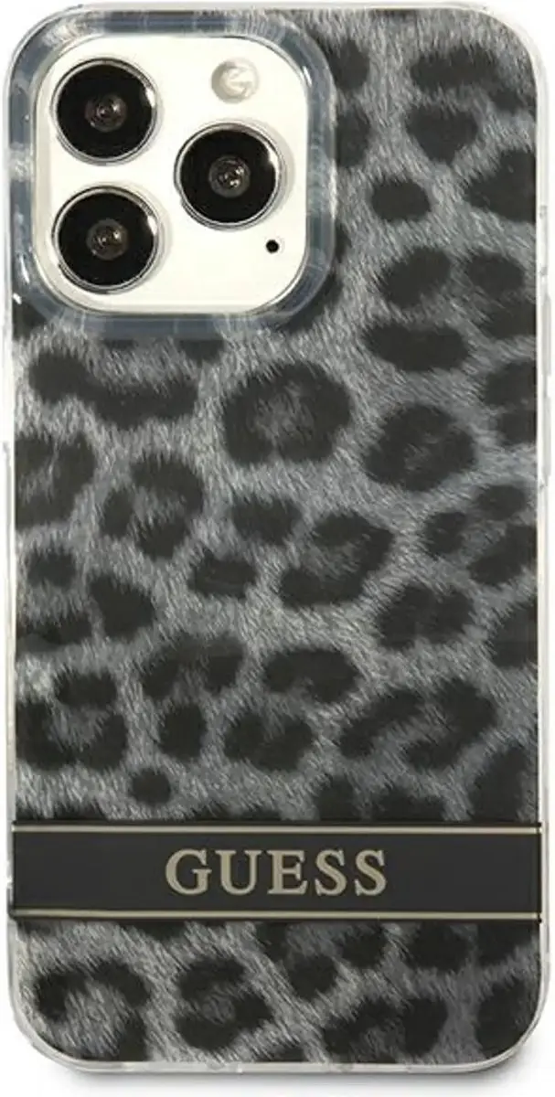 Guess GUHCP13LHSLEOK Huls iPhone 13 Pro - Grijs