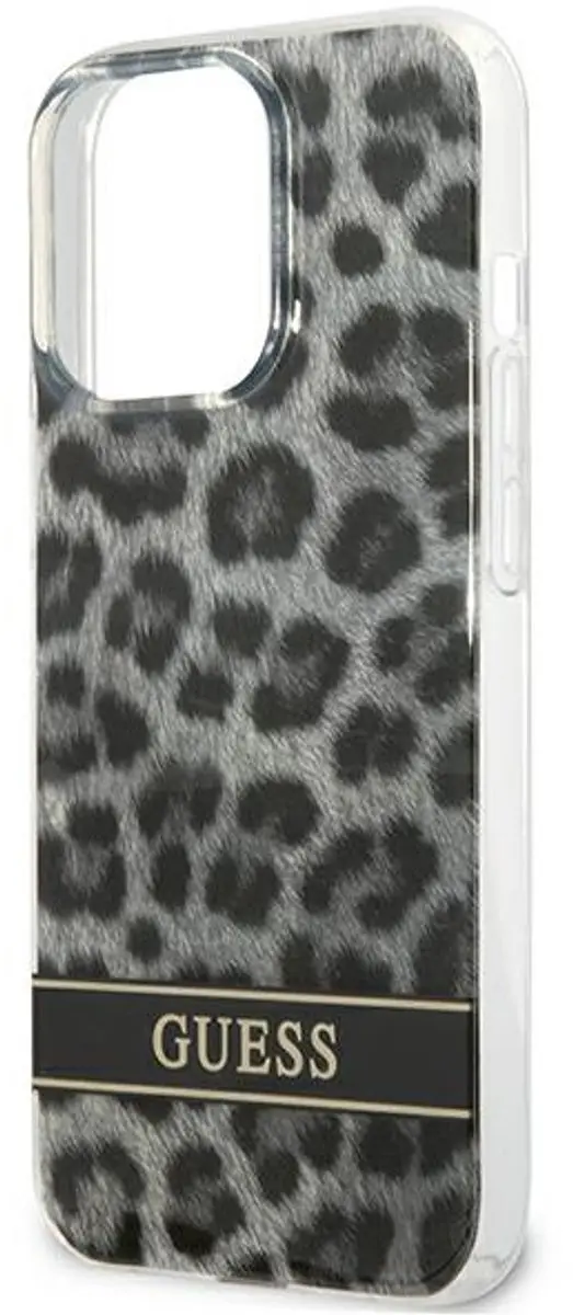 Guess GUHCP13LHSLEOK Huls iPhone 13 Pro - Grijs