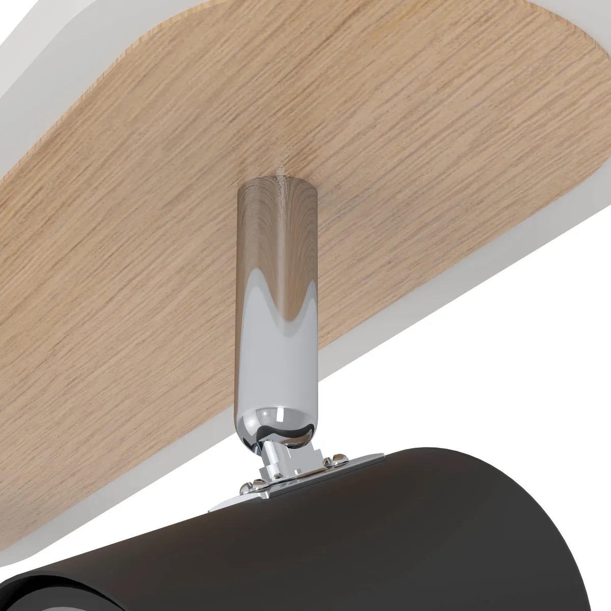 Eglo Rimbocchi Spot LED 34cm - Zwart/Bruin - Dimbaar