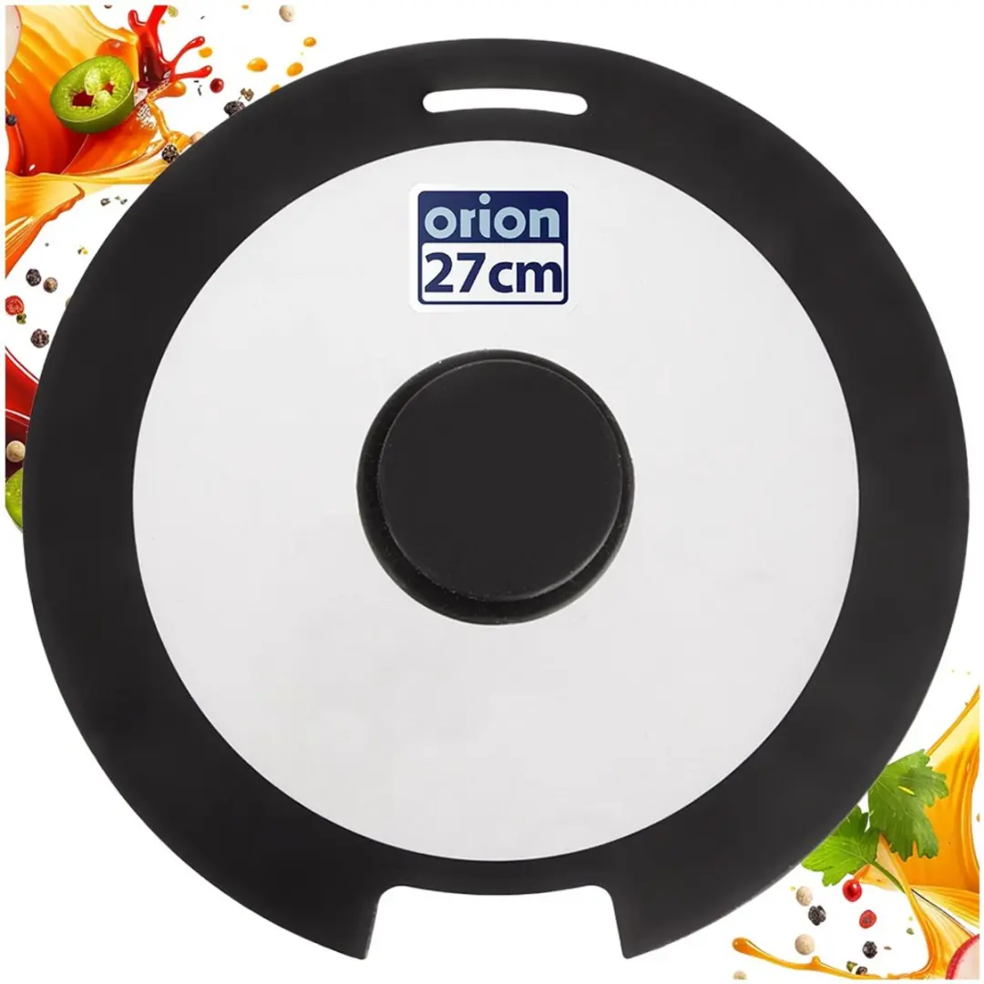 Orion Silicone Deksel Glas 27cm - Transparant - afbeelding 6 van 6