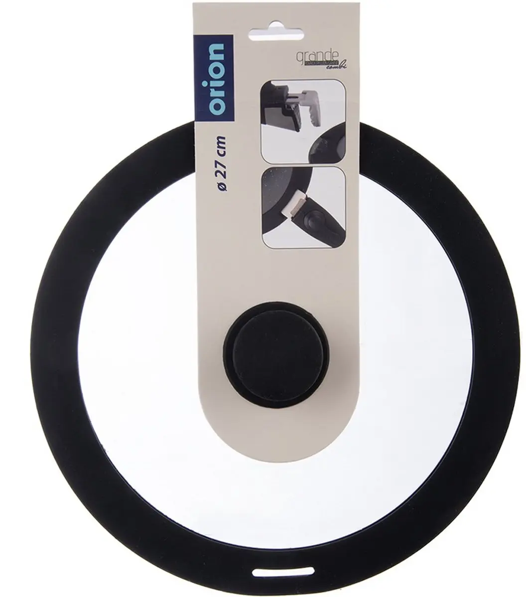 Orion Silicone Deksel Glas 27cm - Transparant - afbeelding 5 van 6