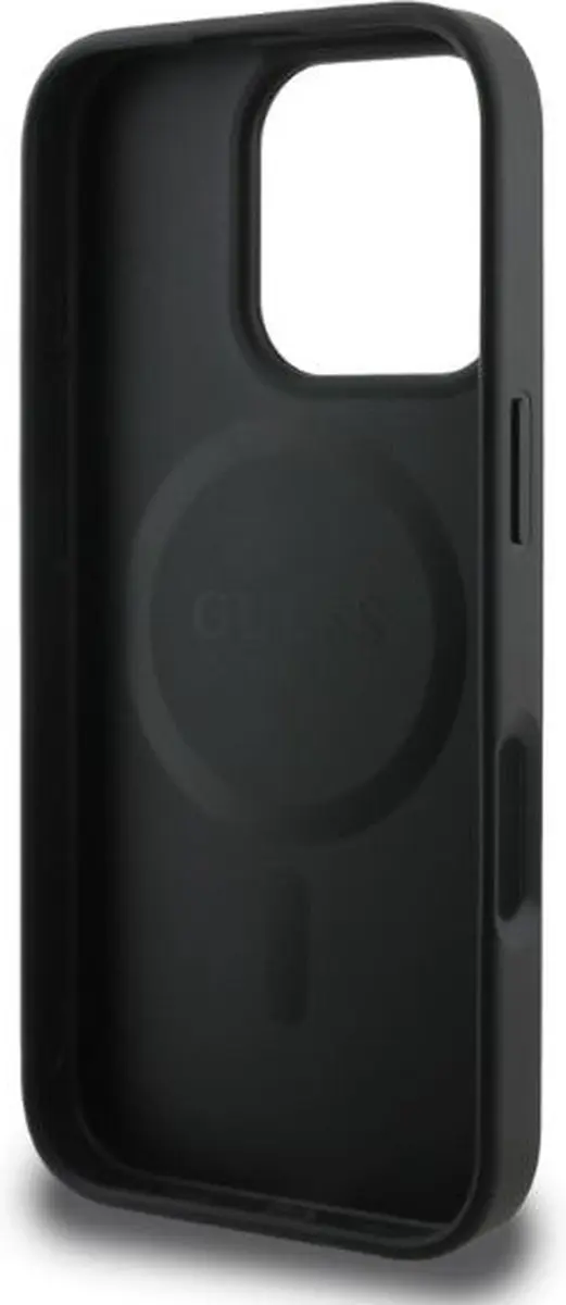 GUESS Hoesje iPhone 16 Pro - MagSafe - Zwart