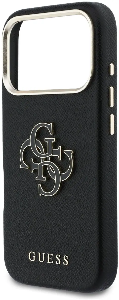 Guess PU Resin Logo Backcover 14933 - iPhone 17 Pro Max - Zwart - afbeelding 6 van 6