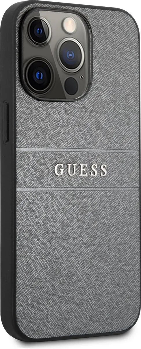 Guess Saffiano Backcase iPhone 13 Pro Max - Grijs - 7579