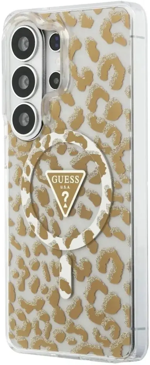 Guess Hoesje Samsung Galaxy S26 Ultra - Panterbruin - MagSafe