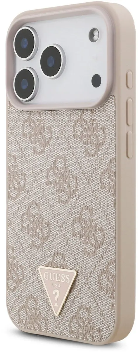 Guess Telefoonhoesje iPhone 17 Pro MagSafe - Roze Driehoek