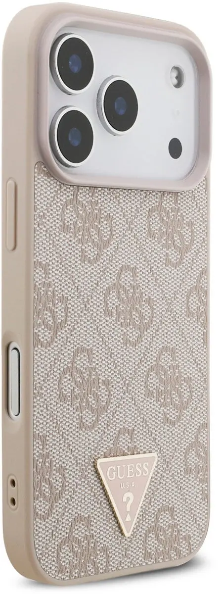 Guess Telefoonhoesje iPhone 17 Pro MagSafe - Roze Driehoek