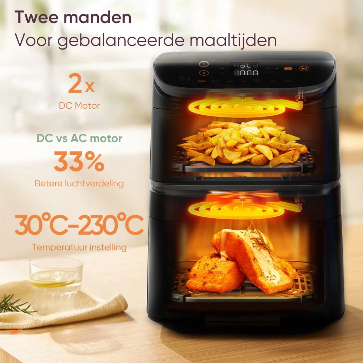 Cosori XXL Airfryer Turbo Tower 10.8L - 2630W