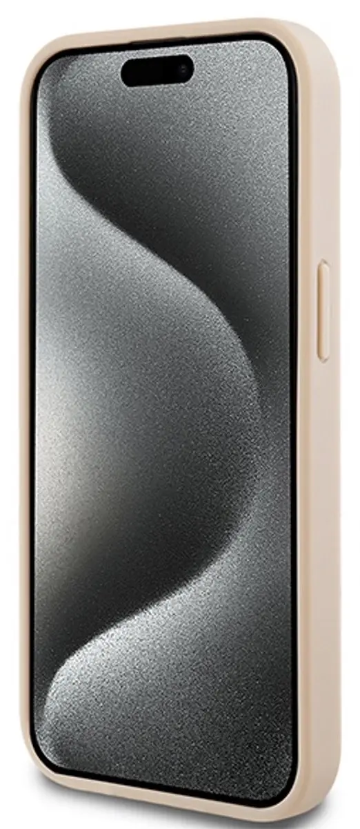 DKNY Textured Tonal Stripe Back Case - iPhone 15 Roze