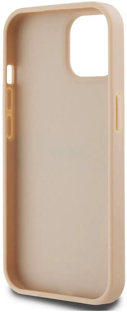 DKNY Textured Tonal Stripe Back Case - iPhone 15 Roze - afbeelding 6 van 6