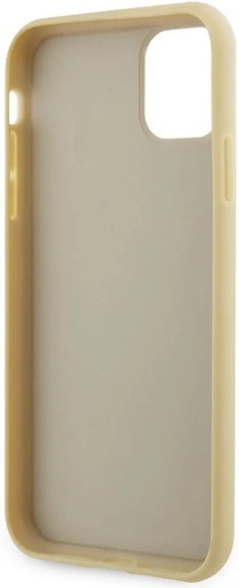 Guess Goud iPhone 11/XR Hoesje - Rhinstones Logo