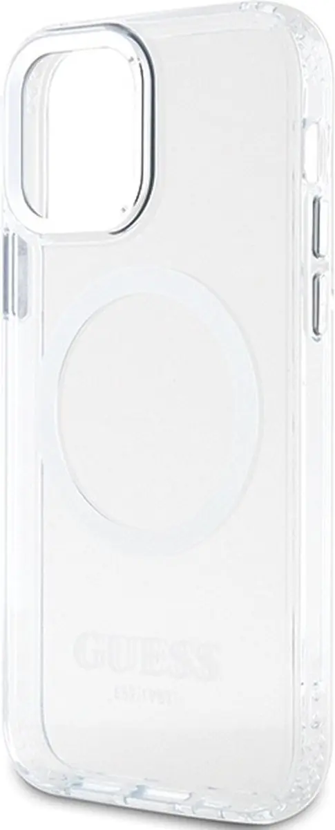 GUESS Translucent Back Case - iPhone 12/12 Pro - Zilver