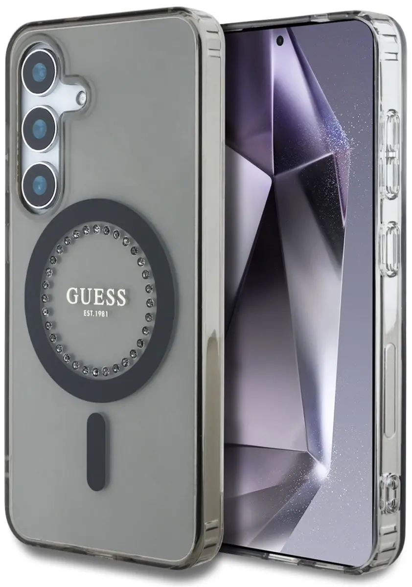 GUESS IML Rhinestones Back Cover 3666339449520 - Zwart - afbeelding 6 van 6