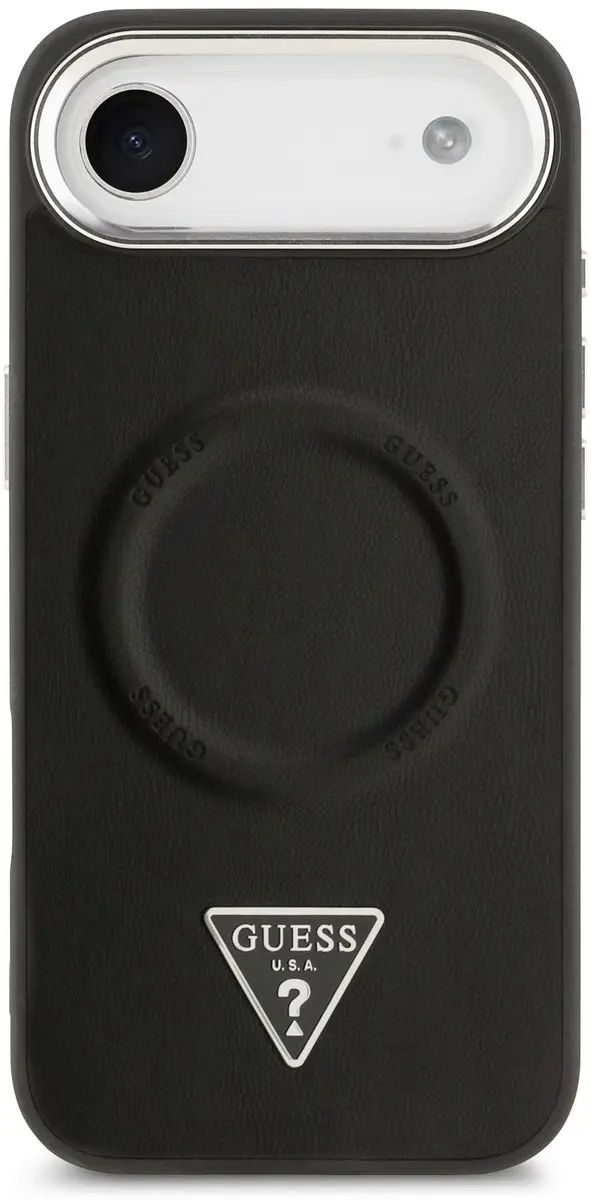 GUESS Triangle Logo iPhone Air Hoesje MagSafe - Zwart