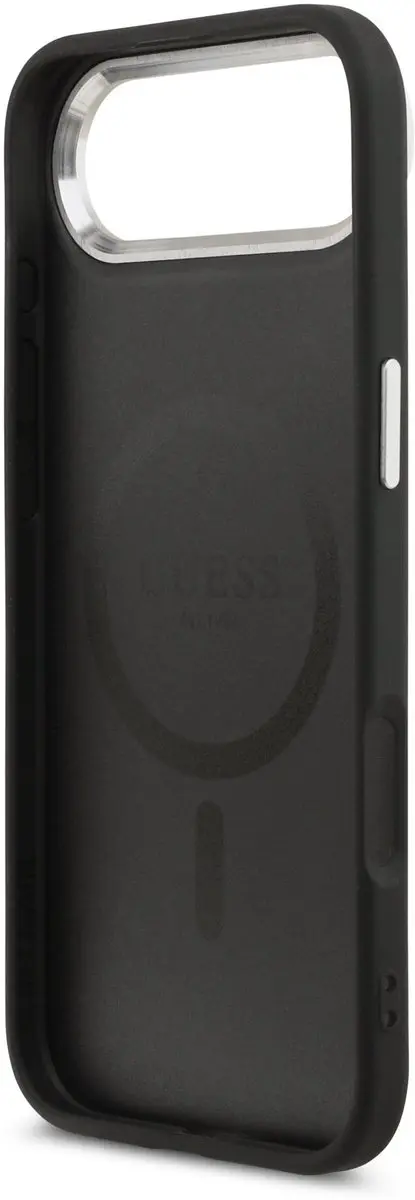 GUESS Triangle Logo iPhone Air Hoesje MagSafe - Zwart