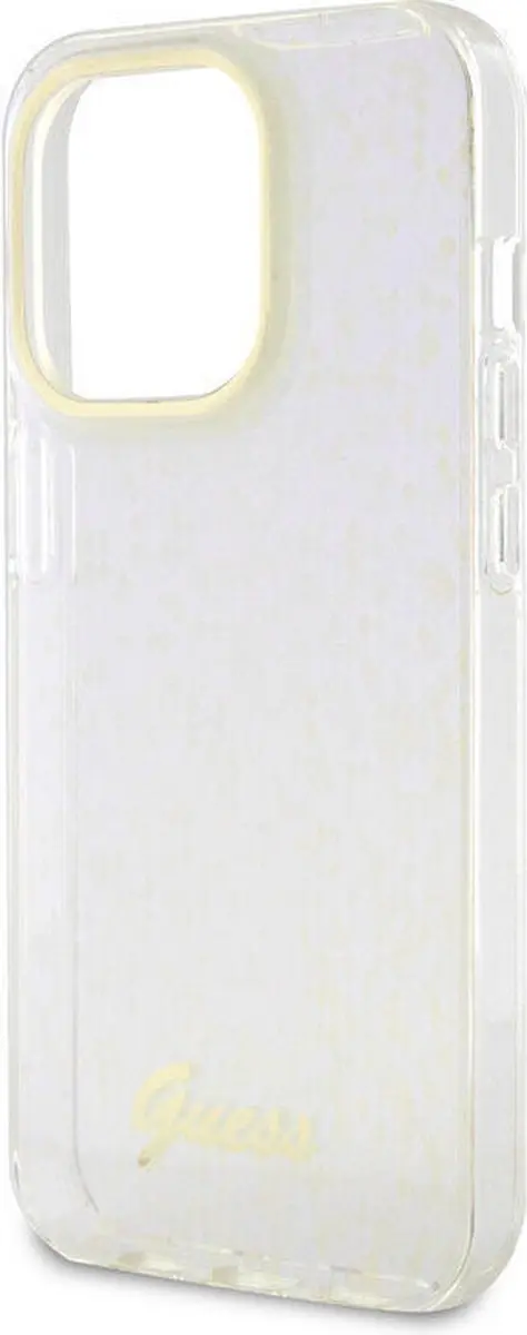 Guess IML Case iPhone 15 Pro - Blauw Disco Patroon