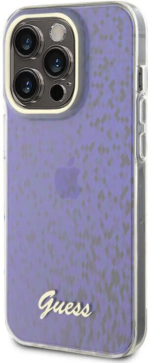 Guess IML Case iPhone 15 Pro - Blauw Disco Patroon - afbeelding 6 van 6