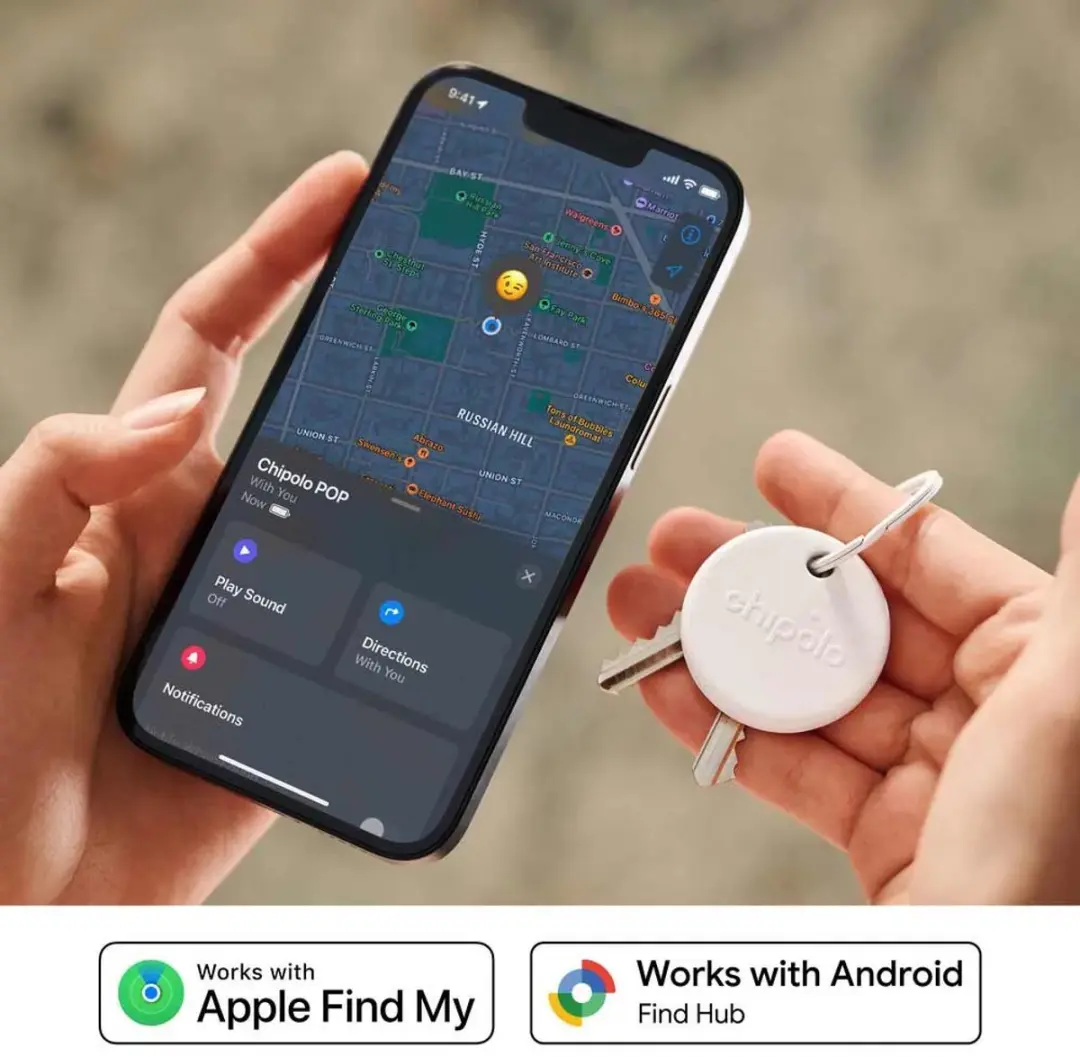 Chipolo POP Bluetooth Tracker - 120dB - Wit
